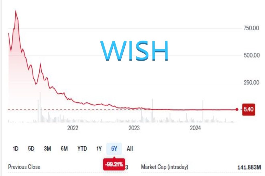 The Rollercoaster Ride of Wish’s Stock Performance Since Its IPO